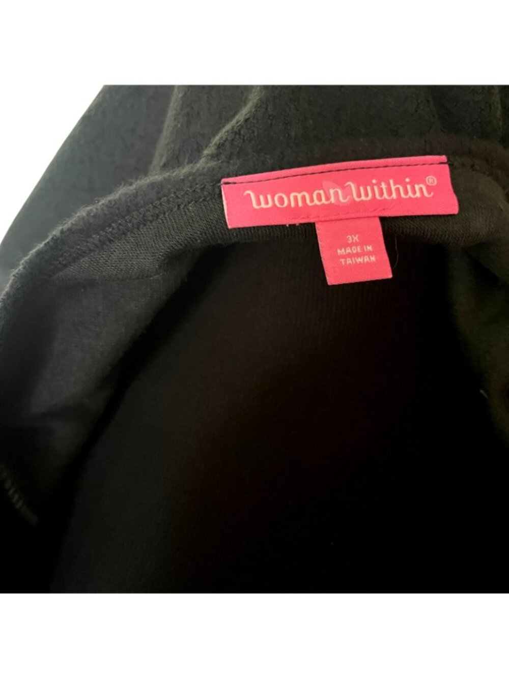Woman Within Black Sweat Shirt - Women's Size 3X - NEW with tags - Picture 6 of 7